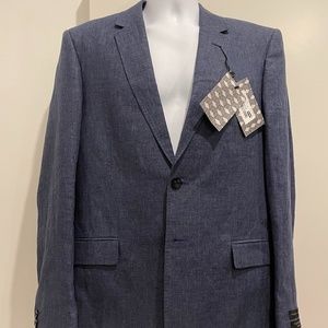 NWT Ted Baker Light Blue Linen Jacket 42R